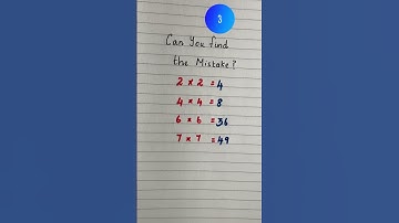 🤔 Can you find the Mistake ? #shorts #homenlearnmath