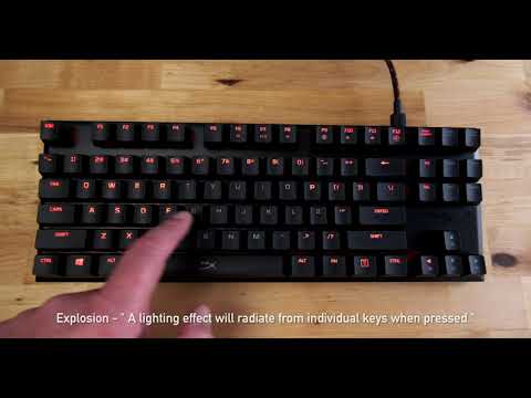 tilbagemeldinger folder Monetære Kingston HyperX Alloy FPS Pro Keyboard - LED Lighting Modes - YouTube