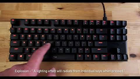 Kingston HyperX Alloy FPS Pro Keyboard - LED Lighting Modes