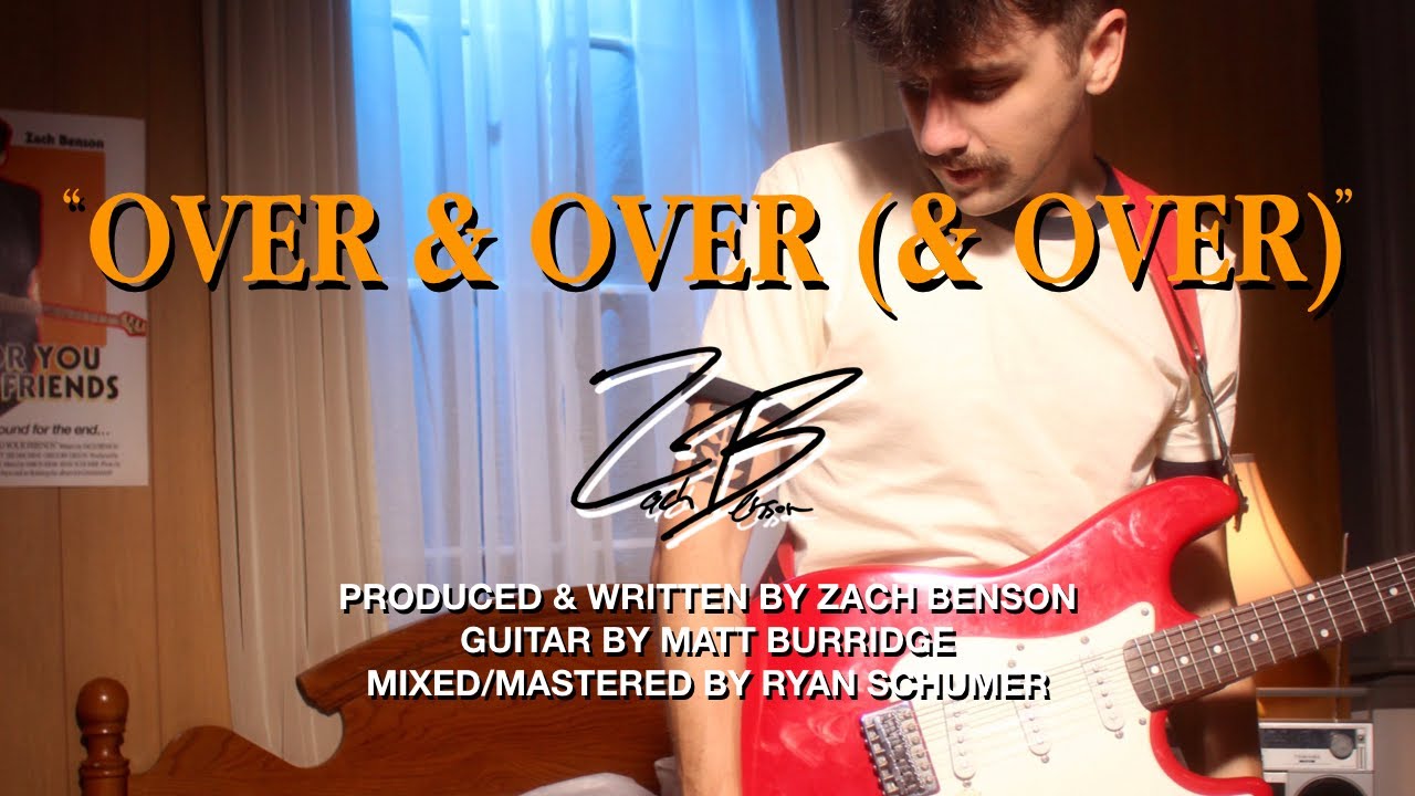 Zach Benson - over & over (& over) [Lyric Video] adlı videoyu YouTube'da izle