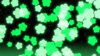 【With BGM】🌸Motion graphics background with soaring DarkGreen neon cherry blossoms🌸