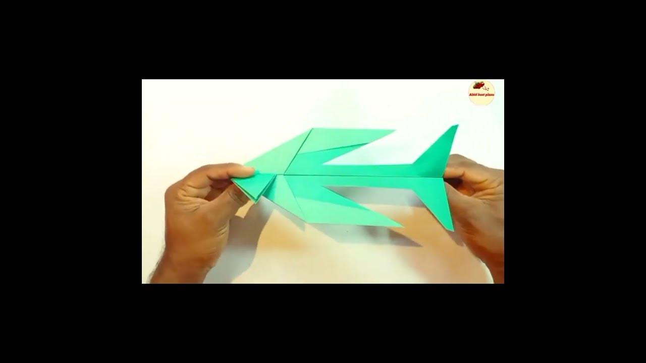 how-to-make-sonic-jet-paper-airplane-youtube
