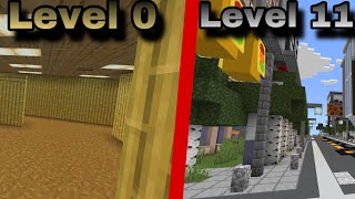 The Backrooms In Minecraft: Level 0-11 (Compilation)