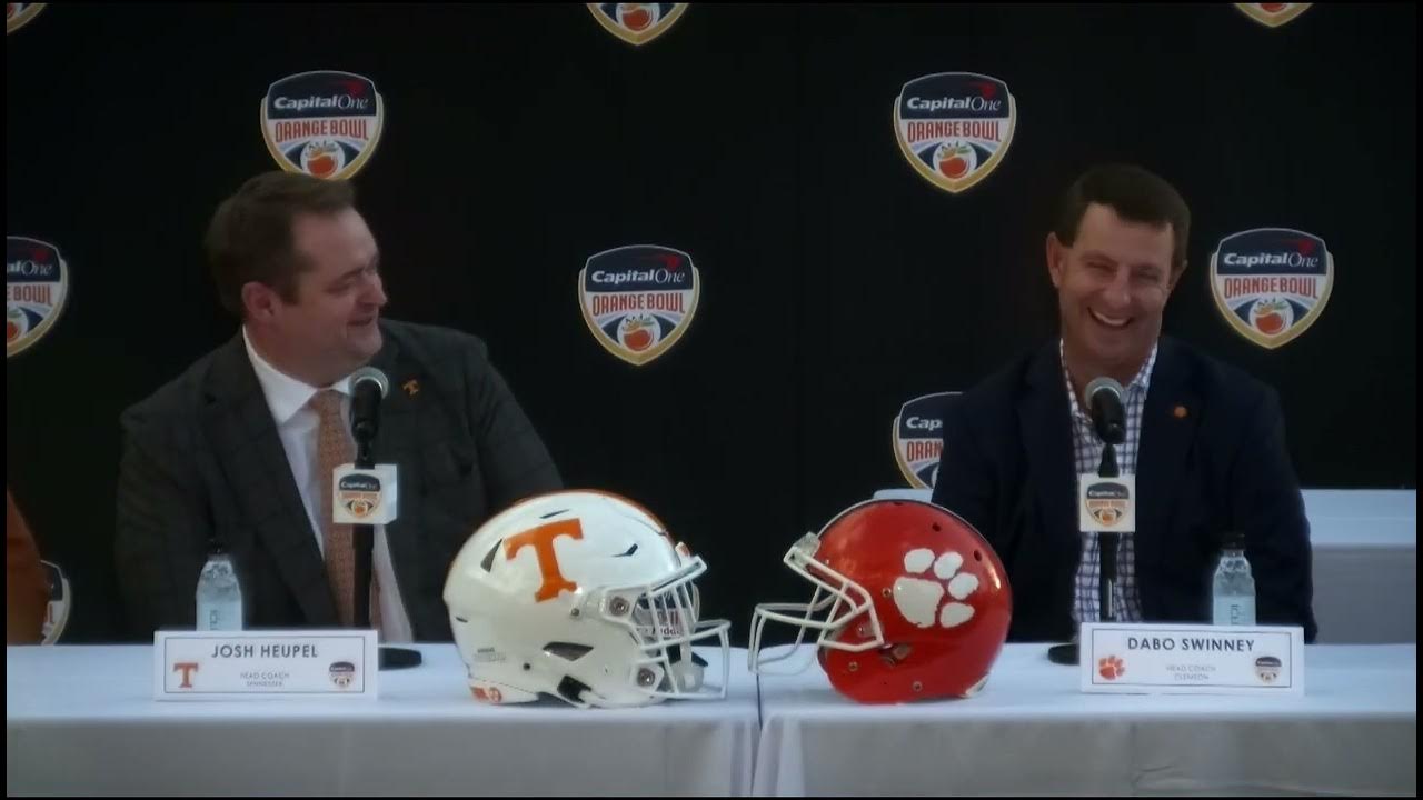 2022 Capital One Orange Bowl Coaches Kickoff Press Conference YouTube