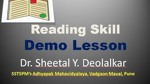 Reading Skill Demo Lesson (Micro Teaching)  - English