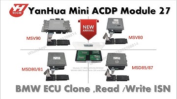 Read BMW MSV90 ISN from DME on the bench by Yanhua Mini ACDP