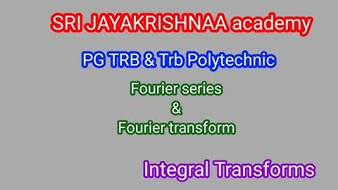 PG TRB Fourier series// PG TRB maths// Fourier// Fourier series// Fourier transform//