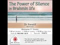 The Power of Silence in Brahmin Life by Dr Awatif, Bahrain | English