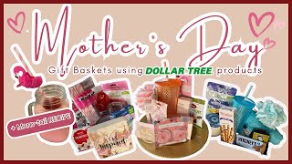 MOTHER'S DAY Gift Baskets using DOLLAR TREE products PLUS Mocktail RECIPE