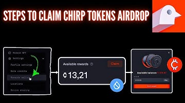 HOW TO CONNECT SUI WALLET AND CLAIM $CHIRP TOKEN REWARDS ONCE CLAIM PORTAL IS OPEN