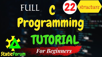 22| Structure | Part 2 | User Define| Full C Programming Tutorial for Beginners |High Level Language