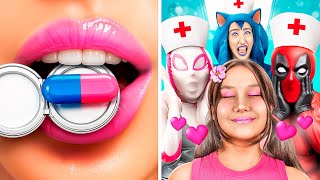 Bệnh Viện Siêu Anh Hùng / Gwen Stacy Vs Sonic Vs Harley Quinn