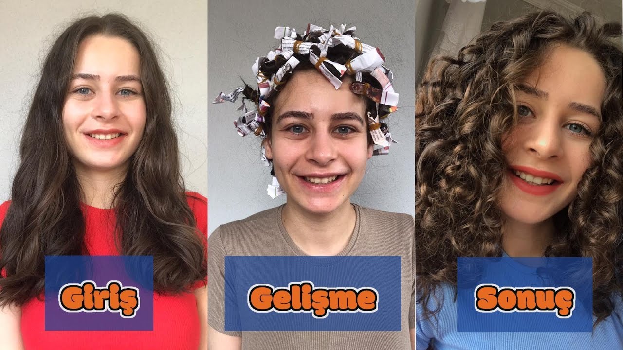 Doğal kıvırcık saç nasıl yapılır? Bonus saç👍🏻Isısız, maşasız süper yöntem #kıvırcık #bonus #perma