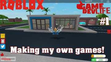 Making my own games! | Roblox Game Dev Life| #1