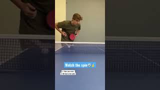 Side spin serve tutorial🏓#tabletennis #trickshot #pingpong #serve #tutorial #shorts
