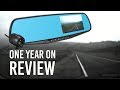 Vehicle Blackbox DVR full HD 1080p Dual Dash Cam Mirror Review - One Year On! (2018)