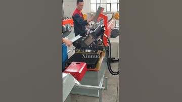 Xinnuo Brand High Quality High Speed Omega Keel Roll Forming Machine Test