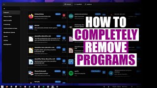 how to completely remove applications on linux