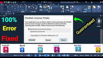 "FlexNet License Finder Error" FIXED in AutoCAD 2024, Revit 2024 & Maya 2024 |100% Working Solution