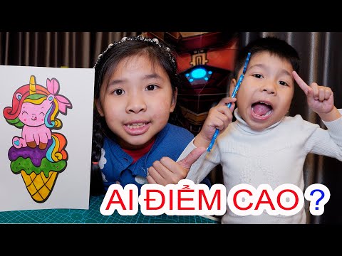 Video Bé Bún Tô Màu Que Kem Ngựa Pony - Bé Bắp Tô Màu Cầu... - youtube