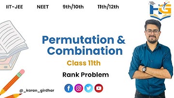 Permutation & Combination | Rank Problem | Permutation with Repetition | Lecture 8