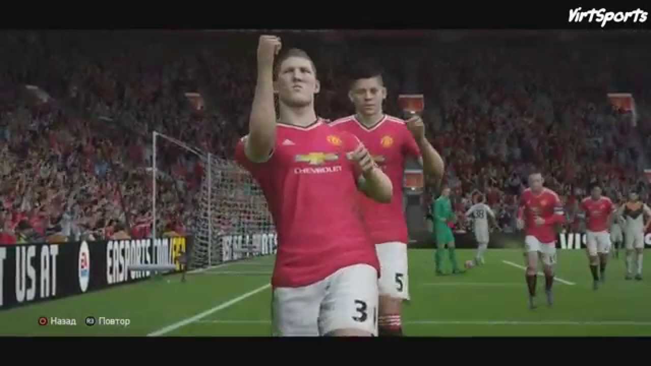 FIFA 16 Гол Швайнштайгера ударом через себя | Bastian Schweinsteiger Bicycle Kick Game Winning Goal
