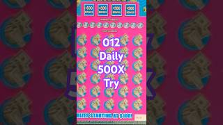 👆Daily 012 new $500X #scratchers #scratchofftickets #lottery #fun
