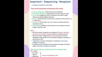 Neoplasm ICD 10 CM guidelines Part 1 #aapcandidate #ahima #medicalcoding #cpc #ccs