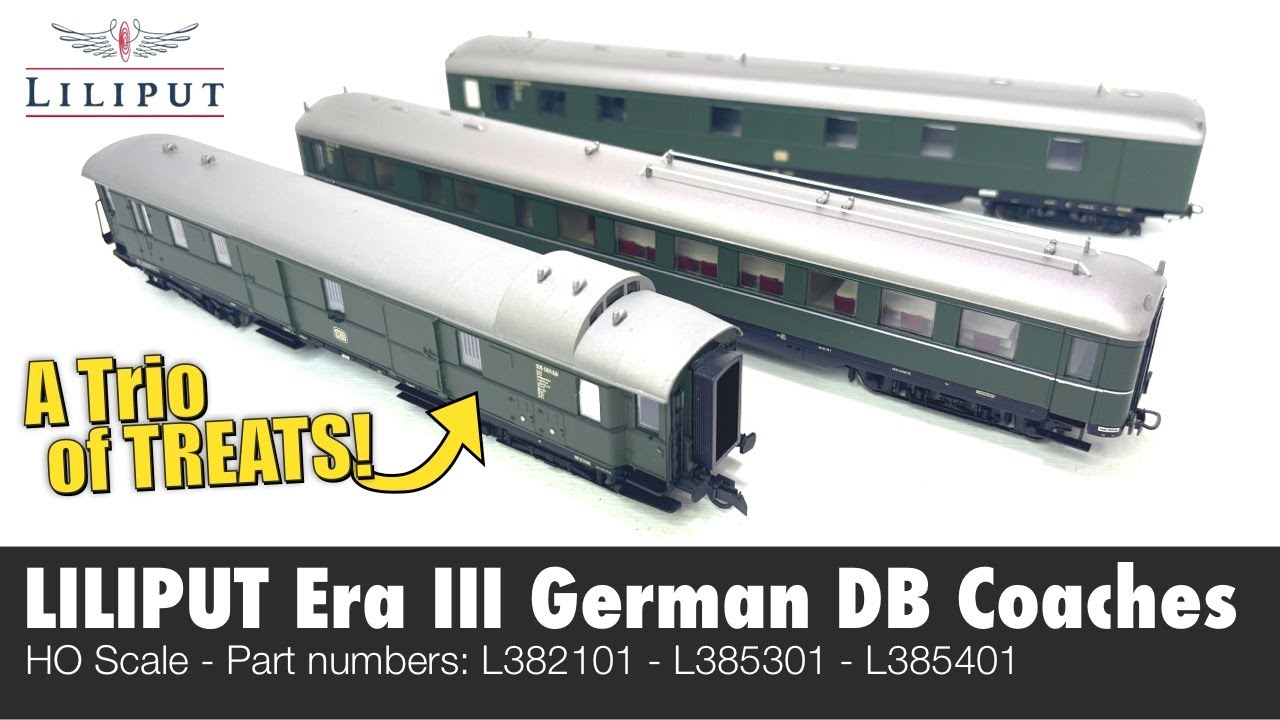 TRIO OF TREATS - Liliput Deutsche Bundesbahn coaches really