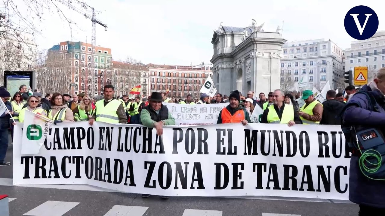 Los agricultores colapsan el centro de Madrid