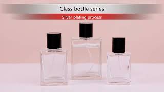 30ml 50ml 100ml square clear empty glass perfume bottle