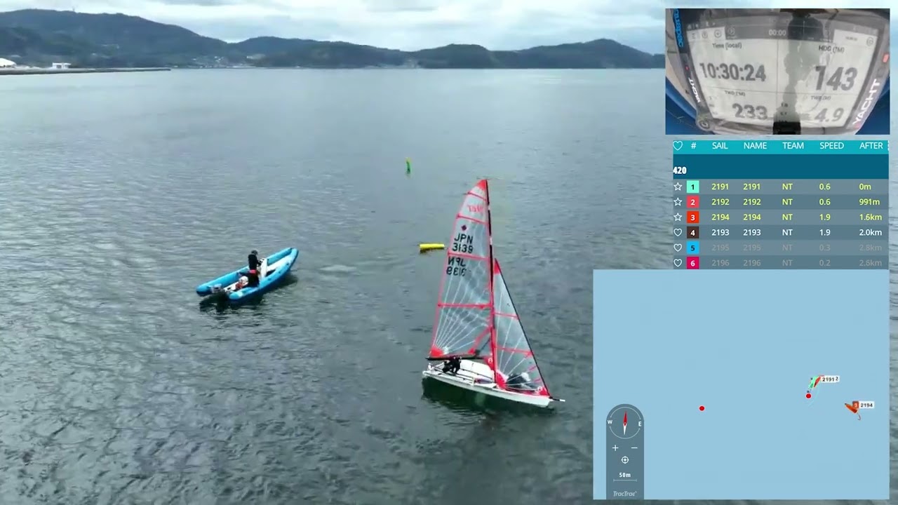 和歌山セーリングセンター：ドローンで練習を見える化