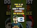 😨 Dont trust anyone by mistake! Free ki advice? #mhtcet #govindsir #ytshorts #shortsfeed #trending