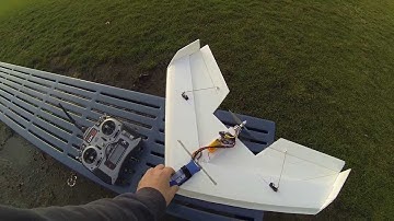 delta wing scratch build with simonk flashed esc and grayson hobby 2200kv micro jet v3