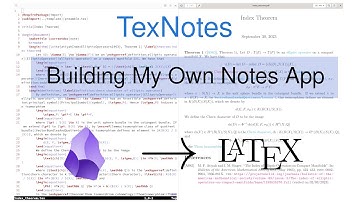 Building an app to take notes with LaTeX and Obsidian
