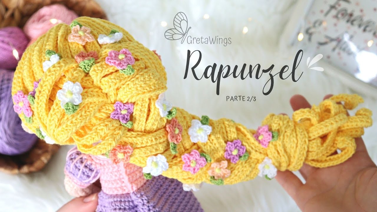 Tutorial Rapunzel Amigurumi | Serie Princesas  Part 2/3 Sub 🇺🇸🇪🇸 /GretaWings