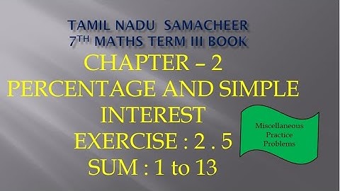 7th maths term 3|Chapter 2|Exercise 2.5|M.P.P|Sum : 1 to 13|@JMDMmathschannel