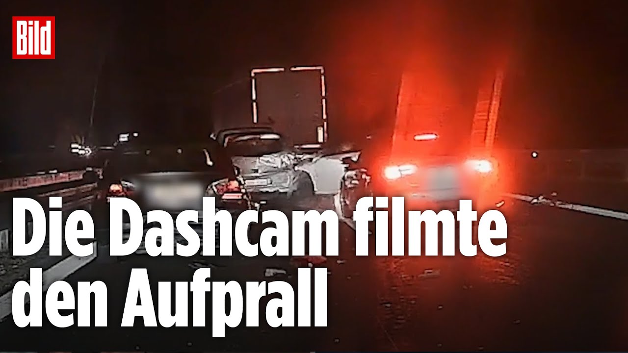 Lebensgefahr auf der A73 – Auto kracht in Unfallstelle auf der Autobahn