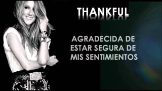 Céline Dion - Thankful [Traducida] chords