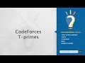 CodeFrorces - T-primes