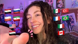 ASMR | Trigger Words in 10 Different Languages ( spanish, english, french, turkish, arabic + more )