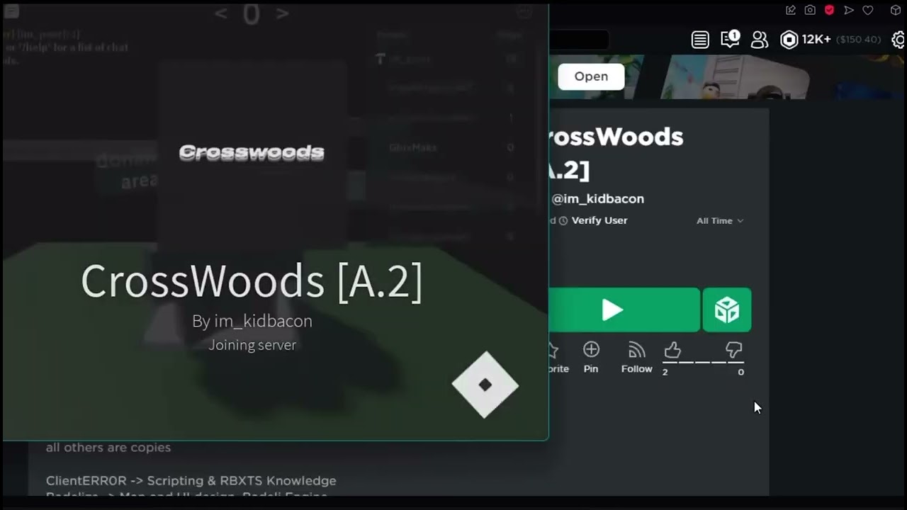 Roblox Crosswoods 2 YouTube 