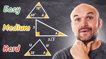 Easy Medium Hard Missing Angle of a Triangle