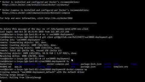Creating the docker image on Digital Ocean