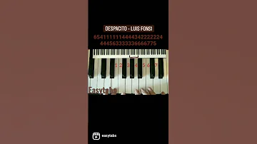 Despacito - Luis Fonsi | Easy piano tutorial
