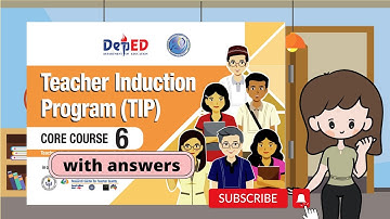 TECHERS INDUCTION PROGRAM COURSE 6 MODULE WITH ANSWERS | SCHOOL