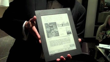 Hands On With Plastic Logic PL100 eTextbook - World