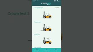 Forklift iQ360 - driver and equipment statistics in the mobile app screenshot 2