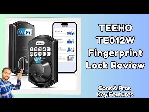 NEW TEEHO TE012W Fingerprint Lock Review - Top 5 Best Smart Locks under $250X
