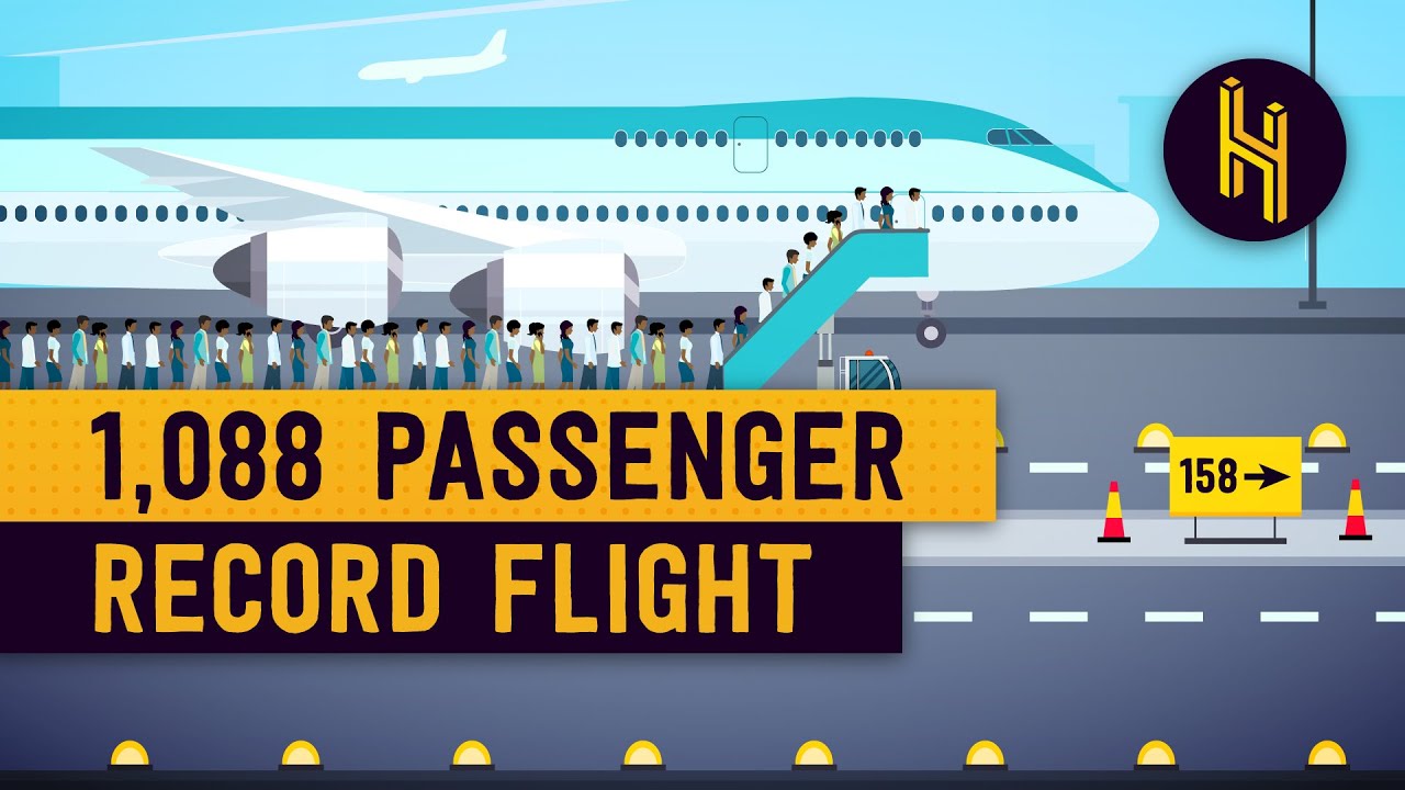 ⁣The 1,088 Passenger Busiest Flight Ever